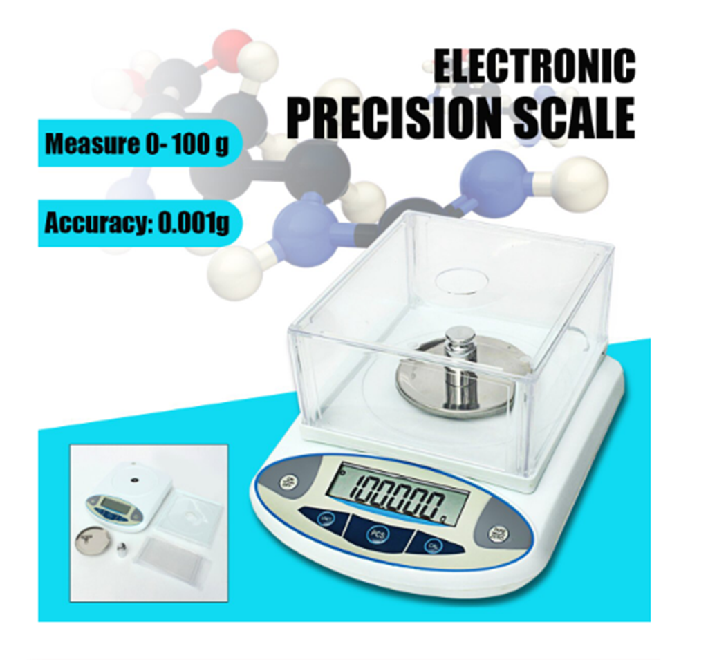 LABORATORY ANALYTICAL BALANCE DIGITAL CAPACITY 100 g and RESOLUTION 0.001 g